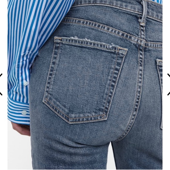 👖GRLFRND* REED High Rise Stretch Jeans SIZE 24 Sandblast blue Made in USA - Picture 4 of 15